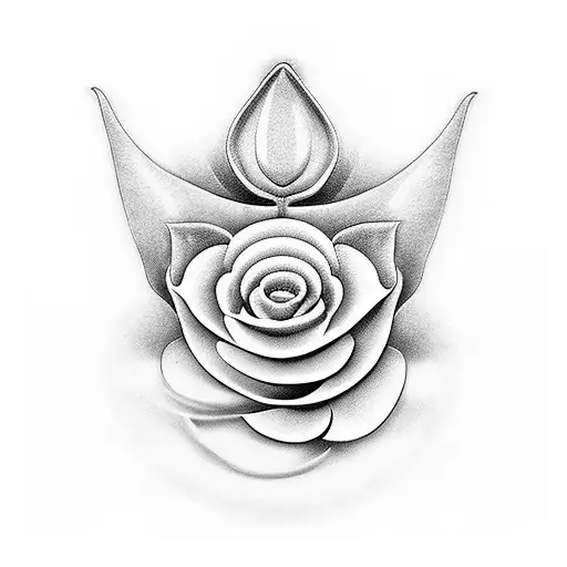 A Coffee Cup With Steam Forming The Shape Of A Lily Flower