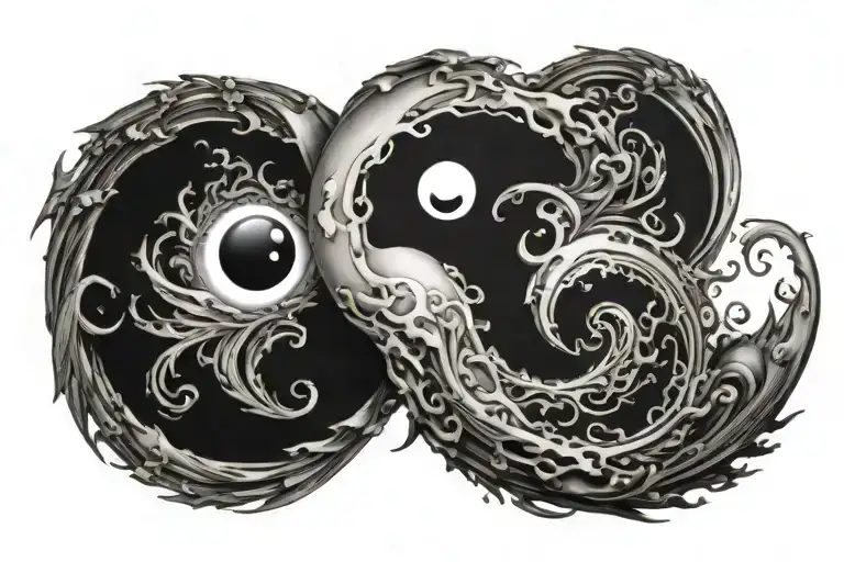 Ying Yang Black