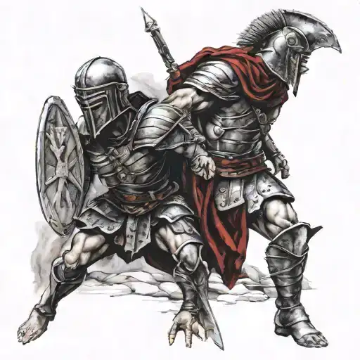 Gladiator Crusades With Female Gladiator