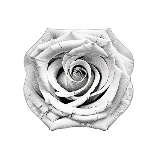 Roses Clock Weight Date Initials