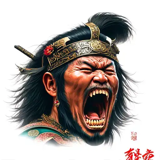 Chinese Warrior Screaming