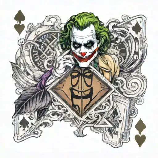 Joker Playing Card And Smokes And Holds A Liverpool Logo Qoute