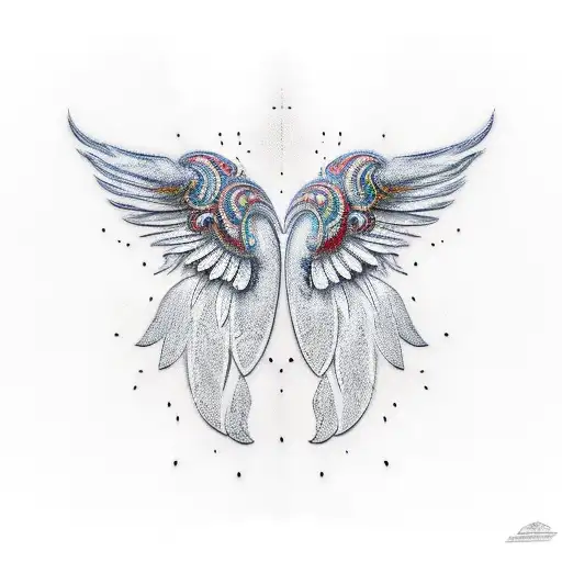 Wings With The Word 'Masalai' Underneath It