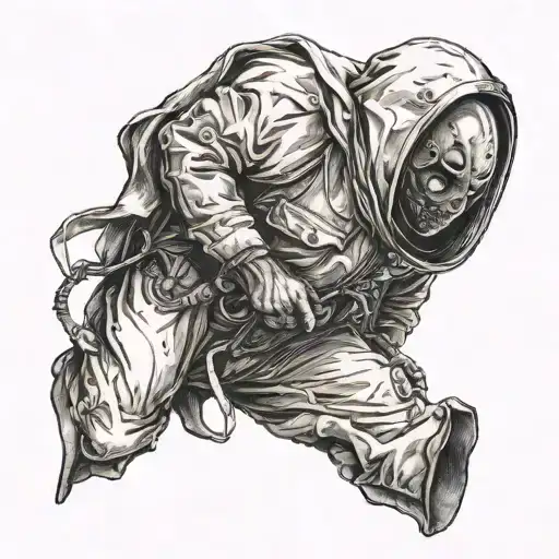 Moon Wrapped In Straight Jacket Bursting Open