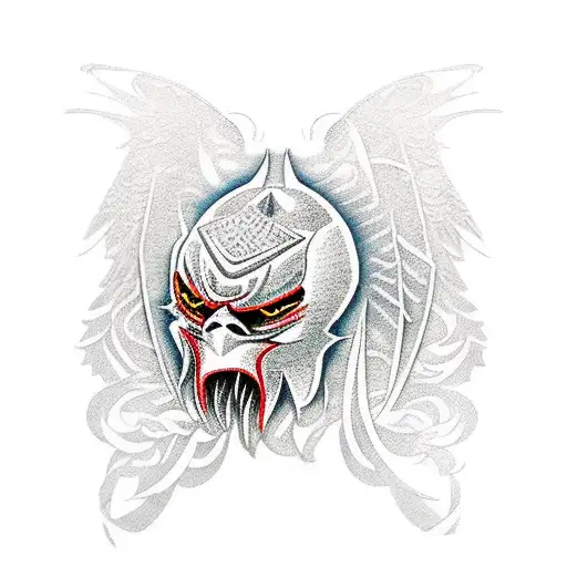 Evil Samurai With Eagle