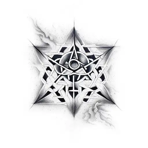 Building On Fire With Pentagram Baohonet