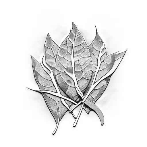 Grass Leaves With Turtle Shell Design