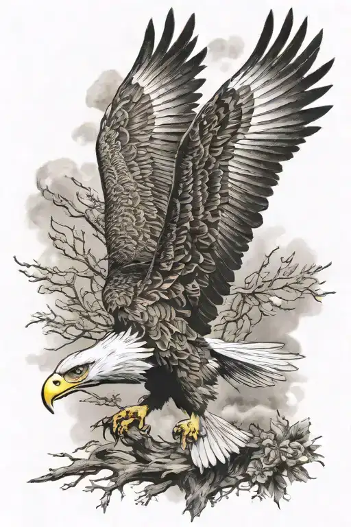 Realistic Eagle Soaring