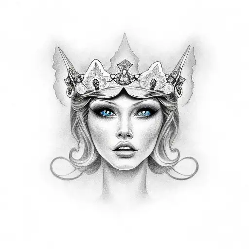 Butterfly With A Crown On Top