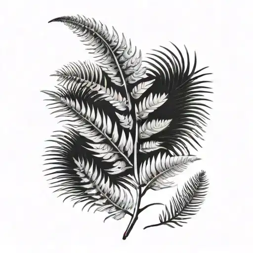 New Zealand Tribal Silver Fern Single