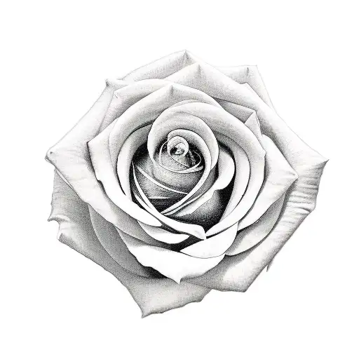 A Realistic Rose With Musical Notes As Its Petals