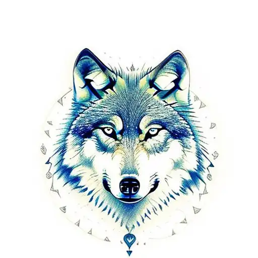 Wolf With Time And Nature