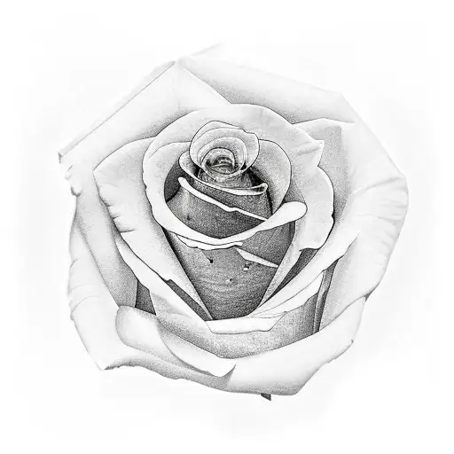 Pink Rose With The Phrase Leave Me Again As The Stem