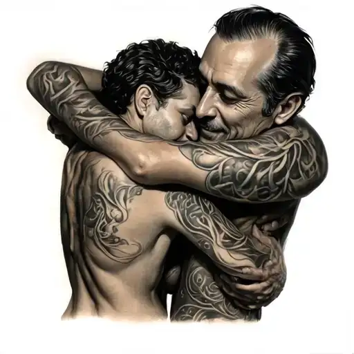 My Father Hugging Me