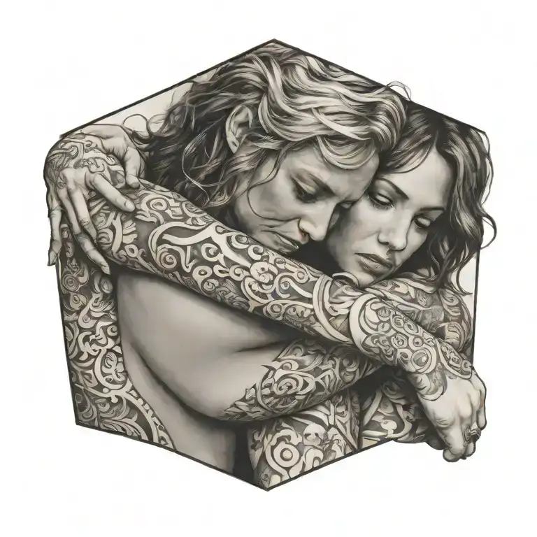 Woman's Arms Embracing Me