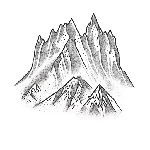 Mountain Scene In Nepal