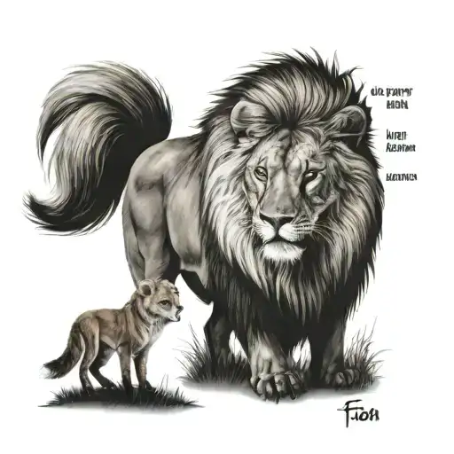 Fox And Lion And Italian Motivational Bible Verse