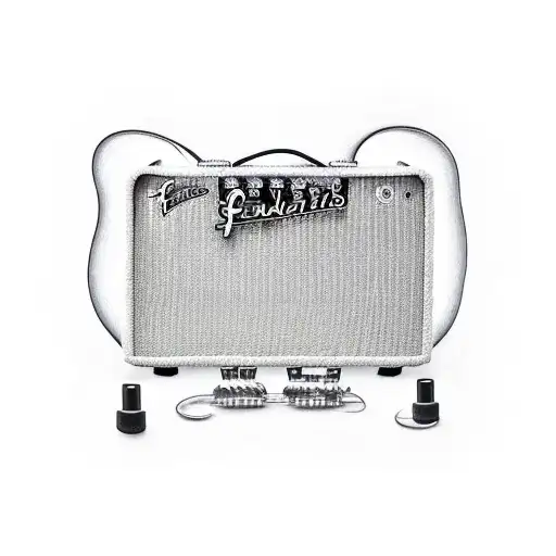 Fender Amplifier With A Giant Tangle On Black Instrument Cables Leading To A Fender Telecaster