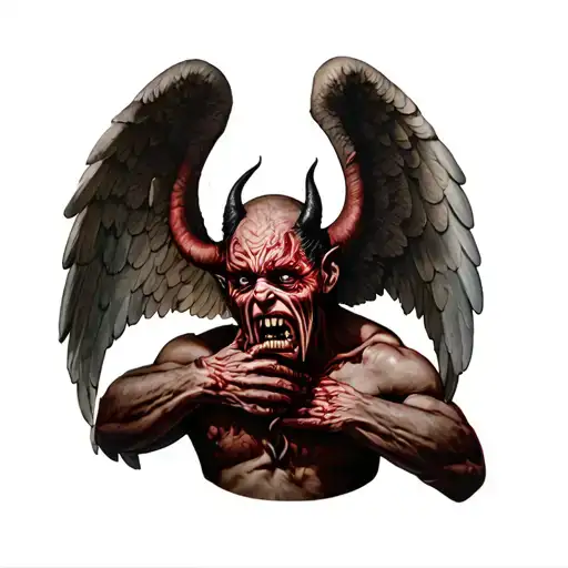 Sad Demon Half Angel