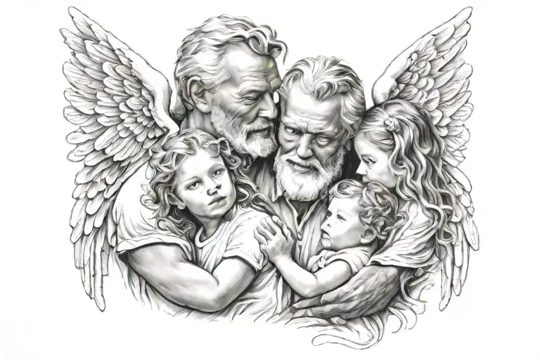 Angels And Father Daughter
