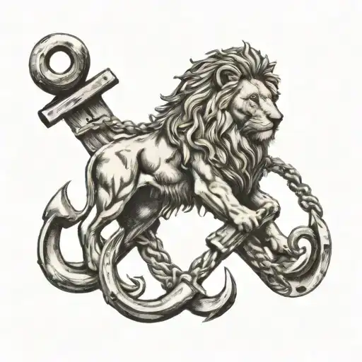 Lion With Anchor