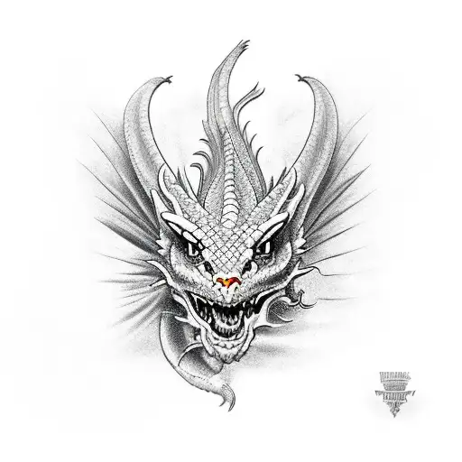 Dragon Breaking Free From Shackels