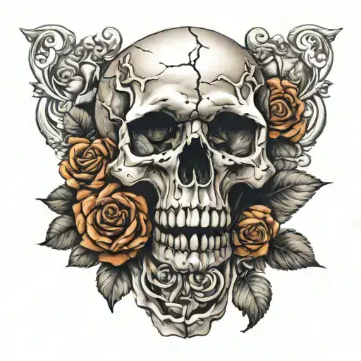 Skull And Roses