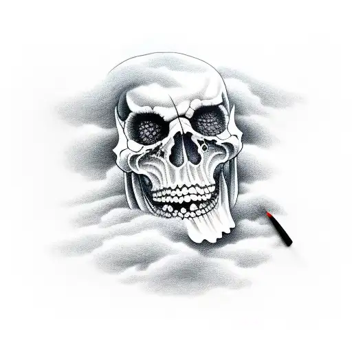 Massive Grand Reaper In The Clouds