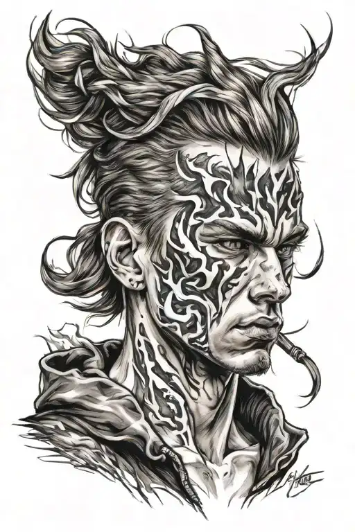 Teenager With Fire For Hair