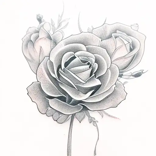 Floral Design With Text