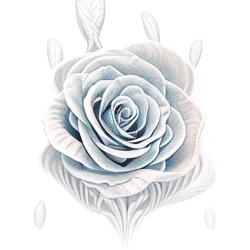 Dna Strand With Flowers