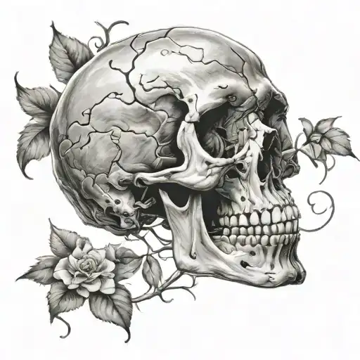 Qorms Coming Out Of Skull