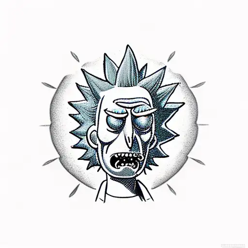 Rick And Morty Skull Satanic