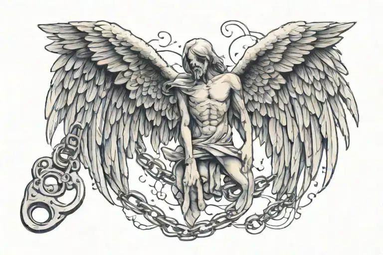 Death Dying Tears Angel Handcuffs