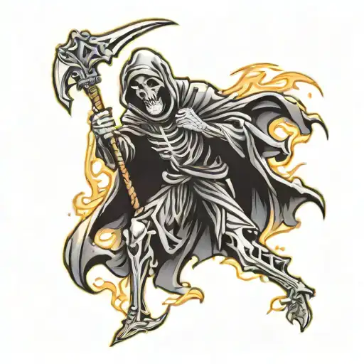 Cartoon Grim Reaper