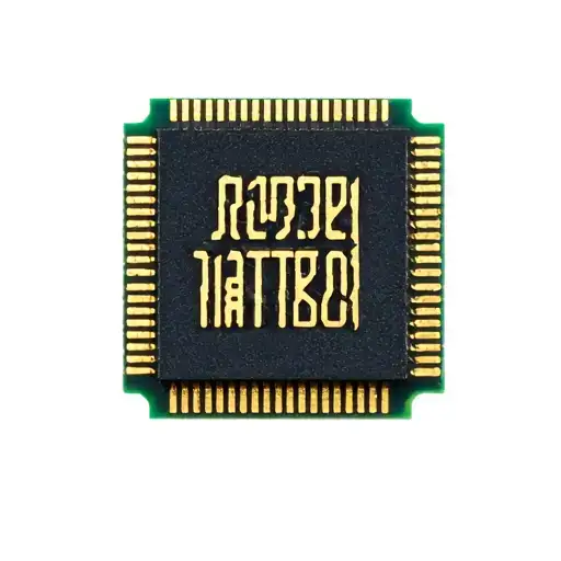 A Elc Chip With System Broken Word On That