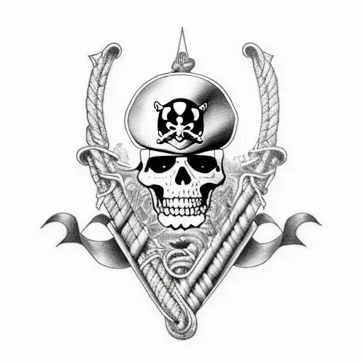 Pirate Ship Black And White