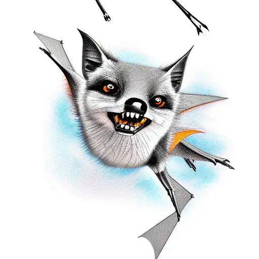 Flying Fox From Science Book