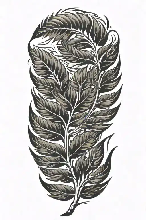 New Zealand Tribal Silver Fern Single