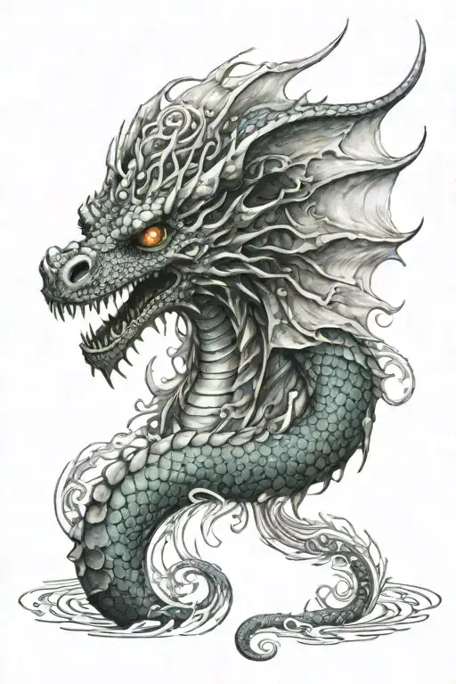 Dragon With Jellyfish Head