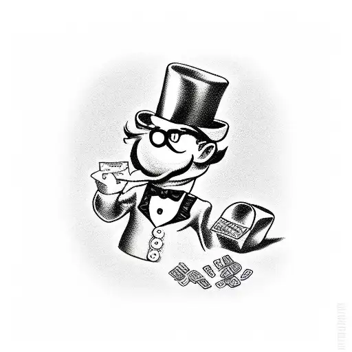 Monopoly Man With Ar 15 Over A Money Rose And Only God Can Judge Me In Script