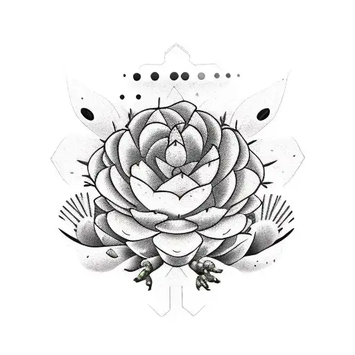 Raven With Yellow Cactus Flower