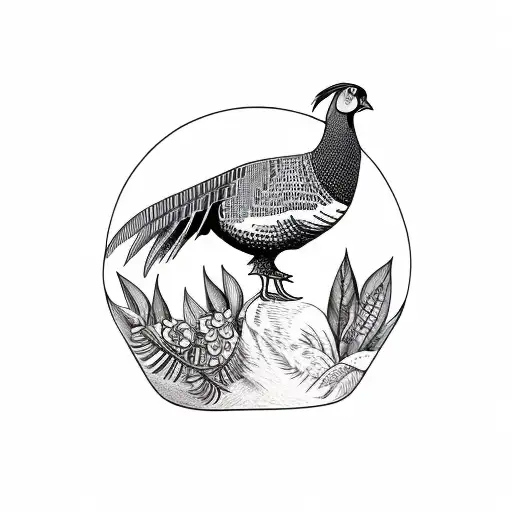 Pheasant In A Forest