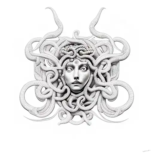 Medusa With Geometric
