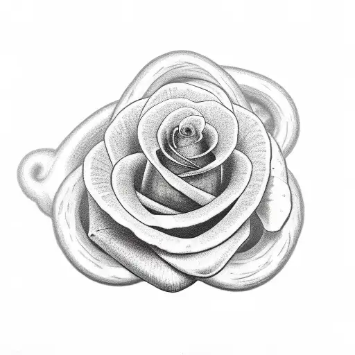 Snake Wrapped Around A Rose