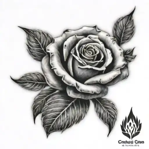 Hand Rose Tattoo Image Sample