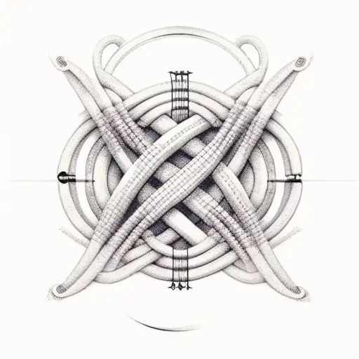 Infinity Symbol In Red String With The Word Sandra