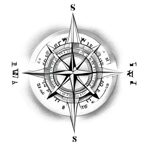 Compass Whit Anchor