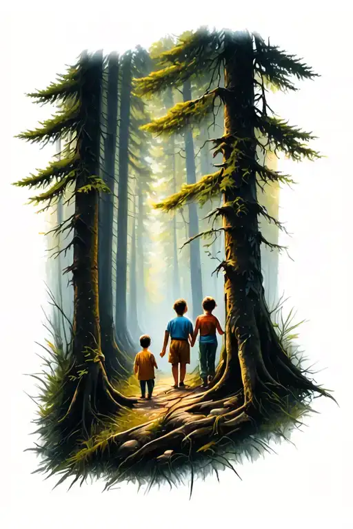 Children Family Forest