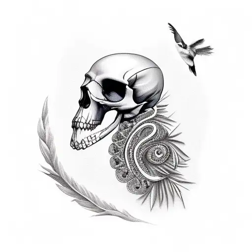 Bird With Skull